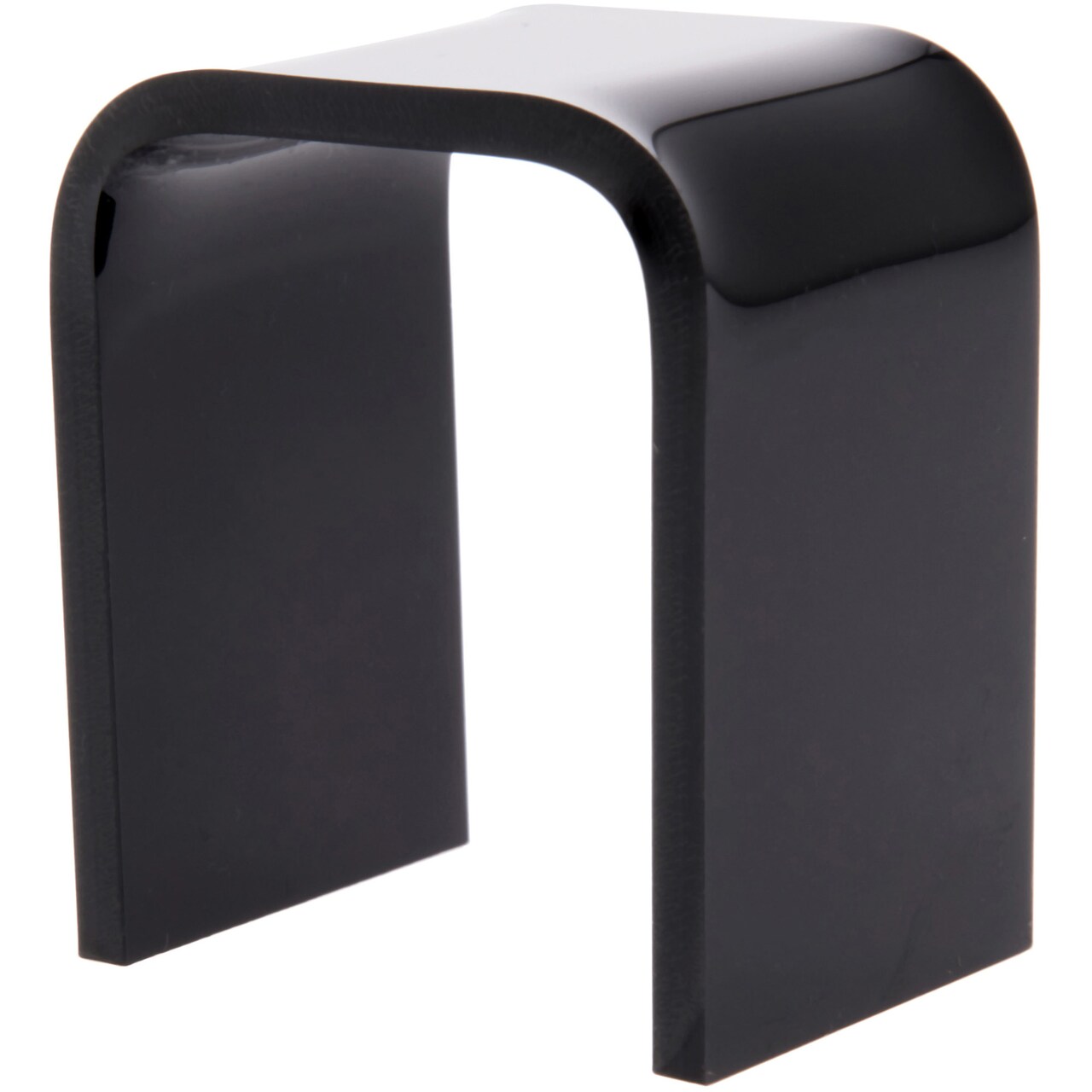 Plymor Black Acrylic Vertical Square Display Riser, 1.5" H x 1.38" W x 1" D (3/32" thick)